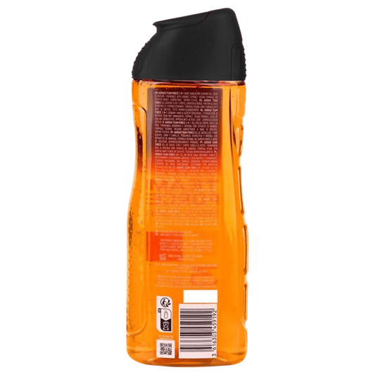 Adidas Team Force Zesty & Intense 3 in 1 Face, Hair & Body Shower Gel, 400ml - Infinite Beauty