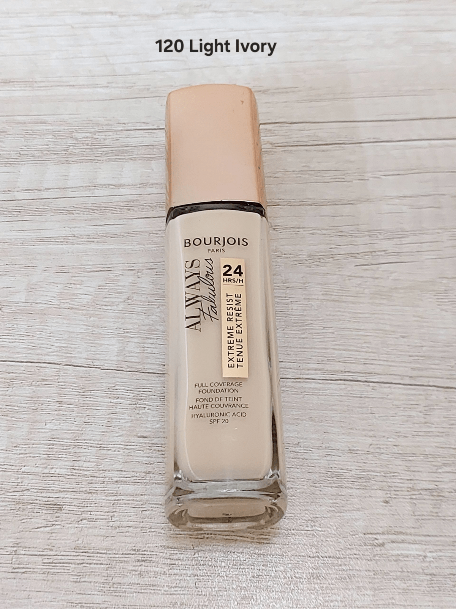 Bourjois Always Fabulous 24H Full Coverage Foundation 120 Light Ivory 30ml - Infinite Beauty