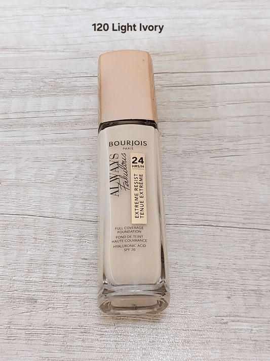 Bourjois Always Fabulous 24H Full Coverage Foundation 120 Light Ivory 30ml - Infinite Beauty