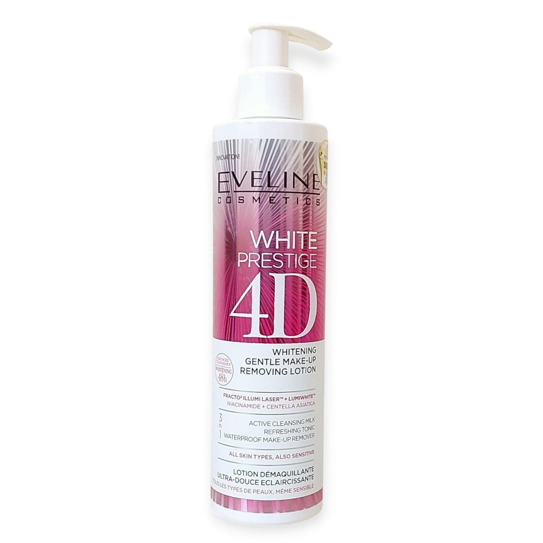 Eveline White Prestige 4D Whitening Gentle Make-Up Removing Lotion (245ml).