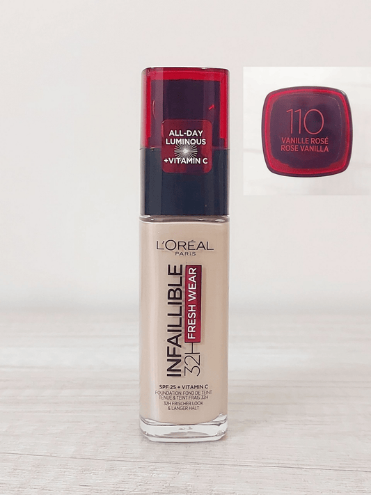 L'Oreal Paris Infallible - 32H Fresh Wear Foundation 110 Vanilla Rose - Infinite Beauty
