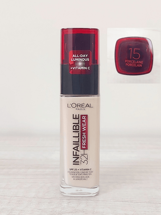 L'Oreal Paris Infallible - 32H Fresh Wear Foundation 15 Porcelain - Infinite Beauty