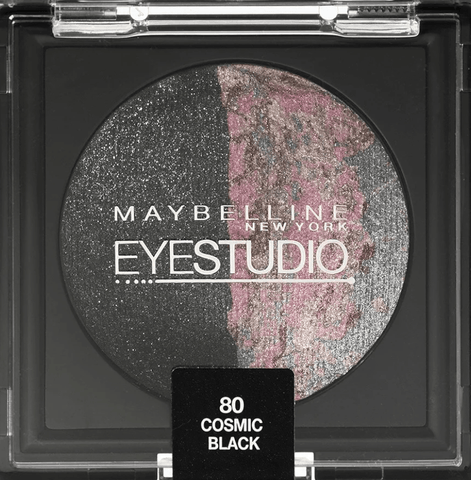 Maybelline Eye Studio Duo Baked Eye Shadows 80 Cosmic Black - Infinite Beauty Maybelline Eye Studio Duo Baked Eye Shadows 80 Cosmic Black - Infinite Beauty