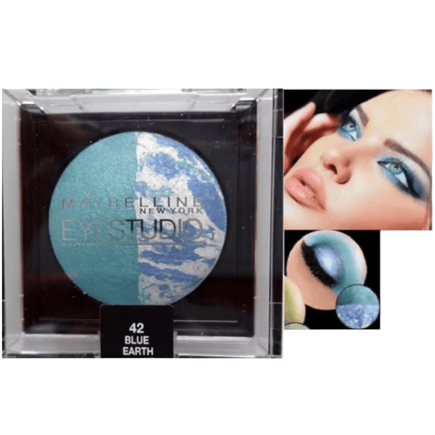 Maybelline Eye Studio Duo Baked Eye Shadows Blue Earth 42 - Infinite Beauty Maybelline Eye Studio Duo Baked Eye Shadows Blue Earth 42 - Infinite Beauty