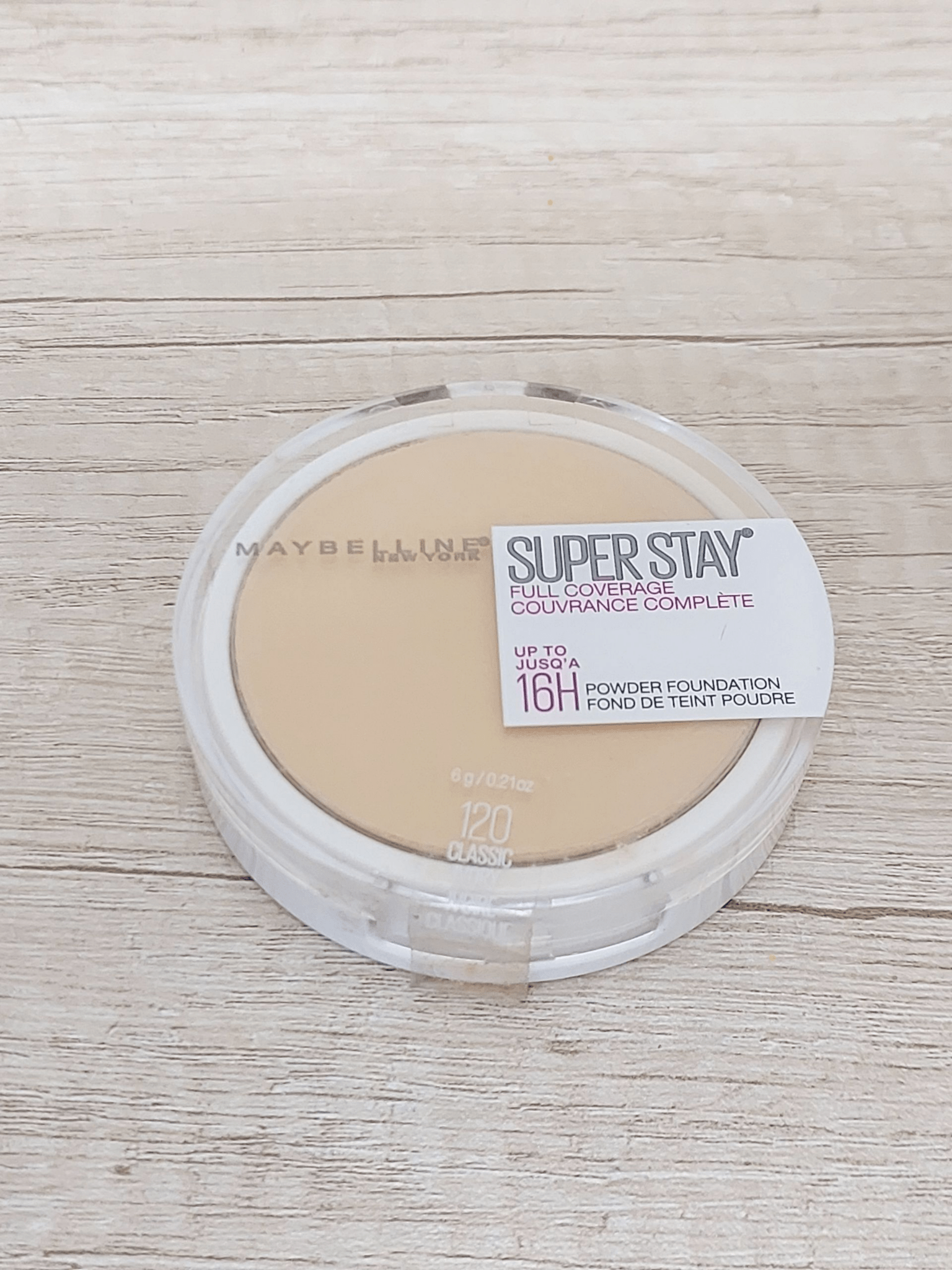 Maybelline SuperStay 16H Full Coverage Face Powder - 120 Classic Ivory - Infinite Beauty