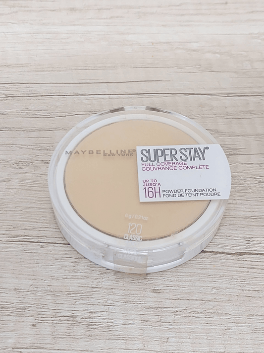 Maybelline SuperStay 16H Full Coverage Face Powder - 120 Classic Ivory - Infinite Beauty