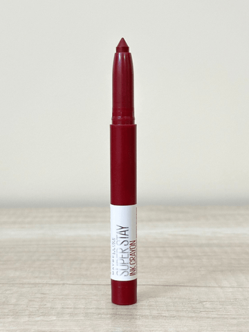 Maybelline SuperStay Ink Lip Crayon Lipstick 55 Make It Happen - Infinite Beauty Maybelline SuperStay Ink Lip Crayon Lipstick 55 Make It Happen - Infinite Beauty