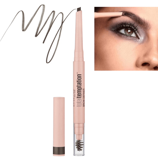Maybelline Total Temptation Eyebrow Definer Pencil - Deep Brown - Infinite Beauty