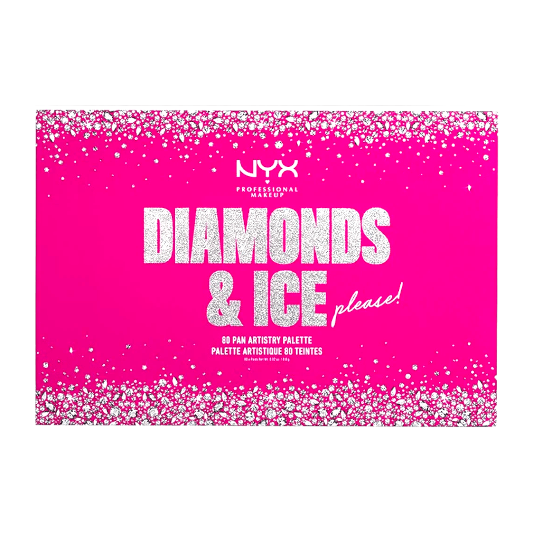NYX PROFESSIONAL MAKEUP Gift Pack, Diamonds & Ice Ultimate 80 Pan Artistry Eyeshadow Palette - Infinite Beauty