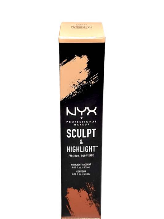 Nyx Professional Makeup Sculpt & Highlight Face Duo Stick - 02 Almond/Light - Infinite Beauty