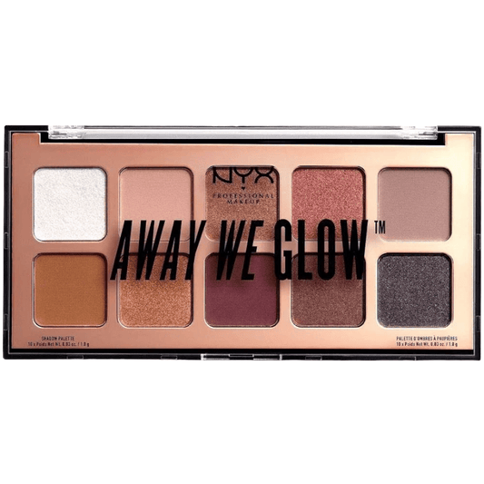 NYX AWAY WE GLOW EYESHADOW PALETTE - 01 LOVEBEAM - Infinite Beauty