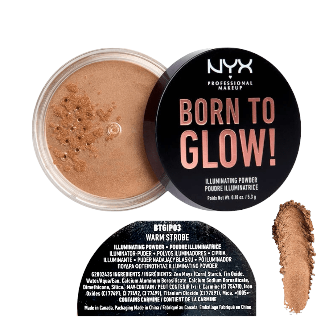 Nyx Professional Makeup Born To Glow Illuminating Powder - 03 Warm Strobe - Infinite Beauty