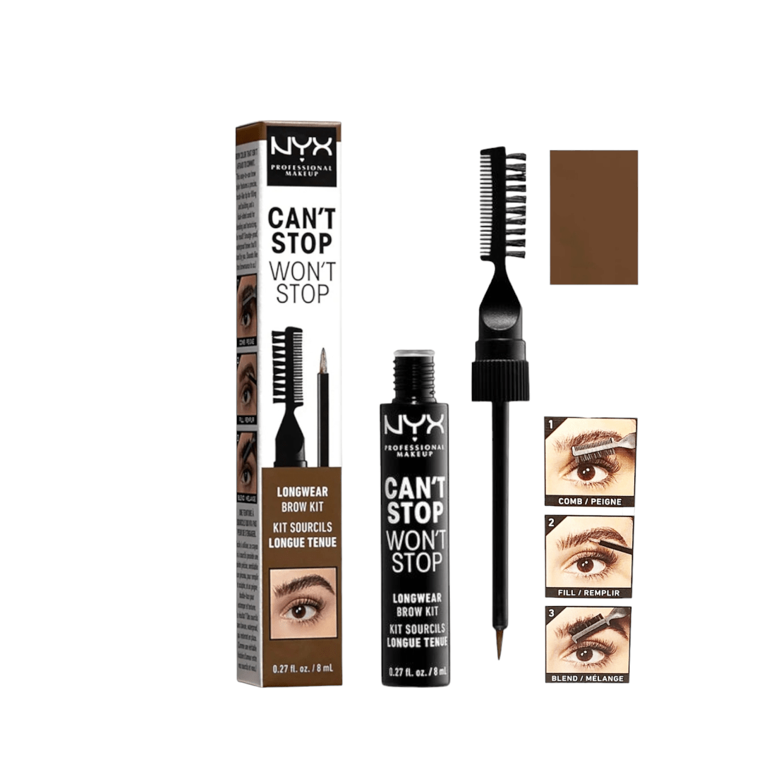 NYX Professional CAN'T STOP WON'T STOP EYEBROW TINT - Chocolate - Infinite Beauty