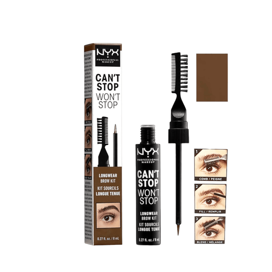 NYX Professional CAN'T STOP WON'T STOP EYEBROW TINT - Chocolate - Infinite Beauty