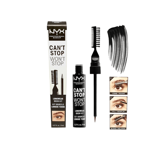 NYX Professional CAN 'T STOP WON'T STOP EYEBROW TINT - Black - Infinite Beauty