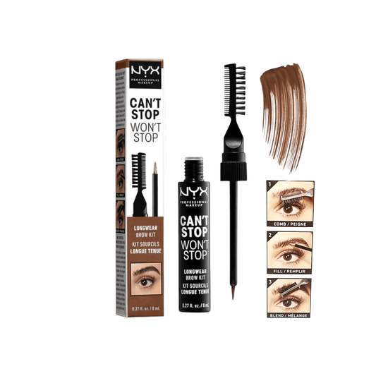 NYX Professional CAN'T STOP WON'T STOP EYEBROW TINT - Auburn - Infinite Beauty