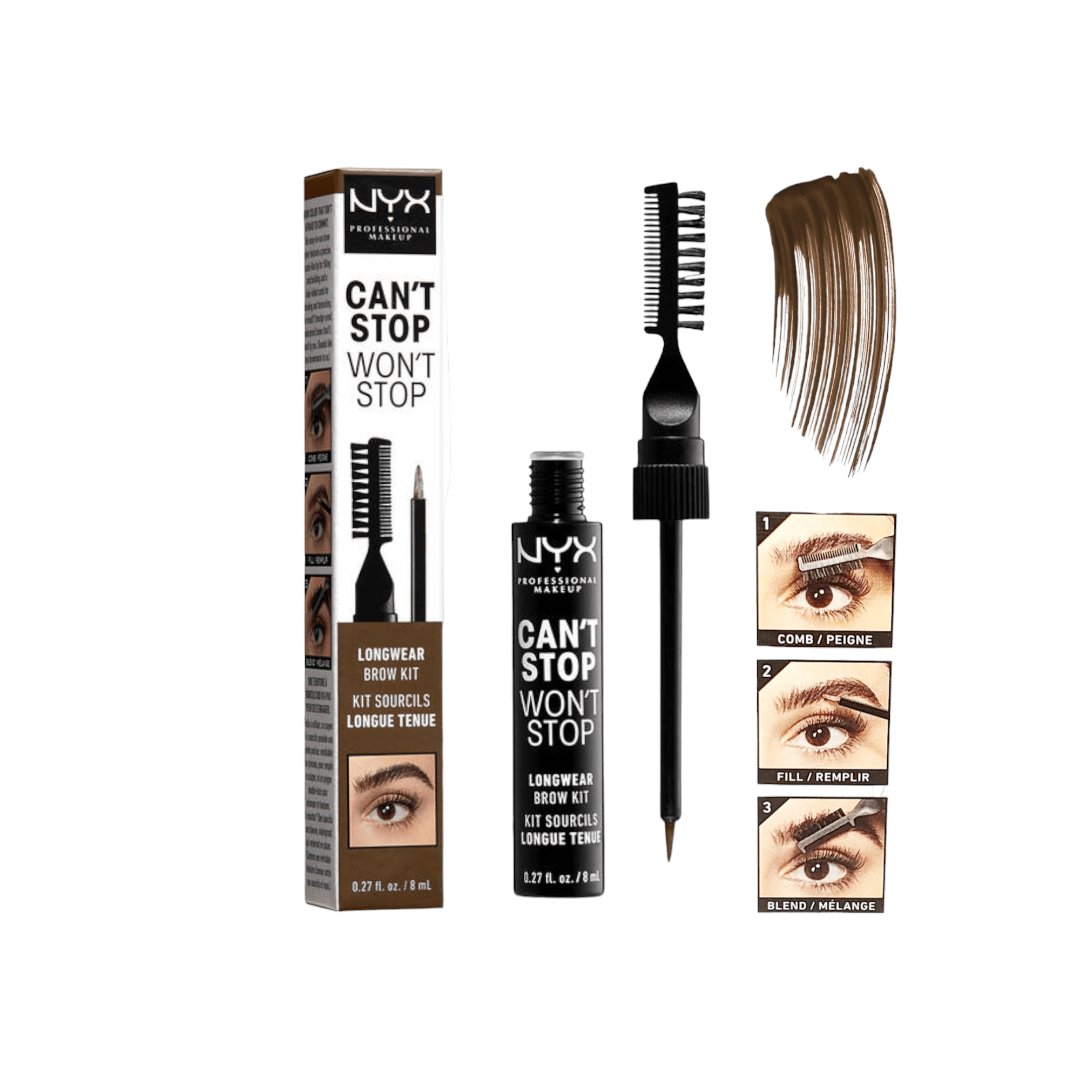 NYX Professional CAN 'T STOP WON'T STOP EYEBROW TINT - Ash brown - Infinite Beauty
