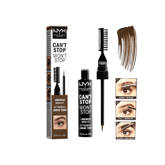 NYX Professional CAN 'T STOP WON'T STOP EYEBROW TINT - Ash brown - Infinite Beauty