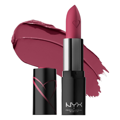 NYX Professional Makeup, Shout Loud Satin Lipstick - Love Is A Drug 06 - Infinite Beauty NYX Professional Makeup, Shout Loud Satin Lipstick - Love Is A Drug 06 - Infinite Beauty