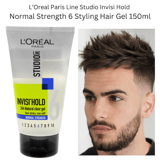 Loreal Paris Line Studio Invisi Hold 6 Normal Strength Styling Hair Gel 150ml - Infinite Beauty