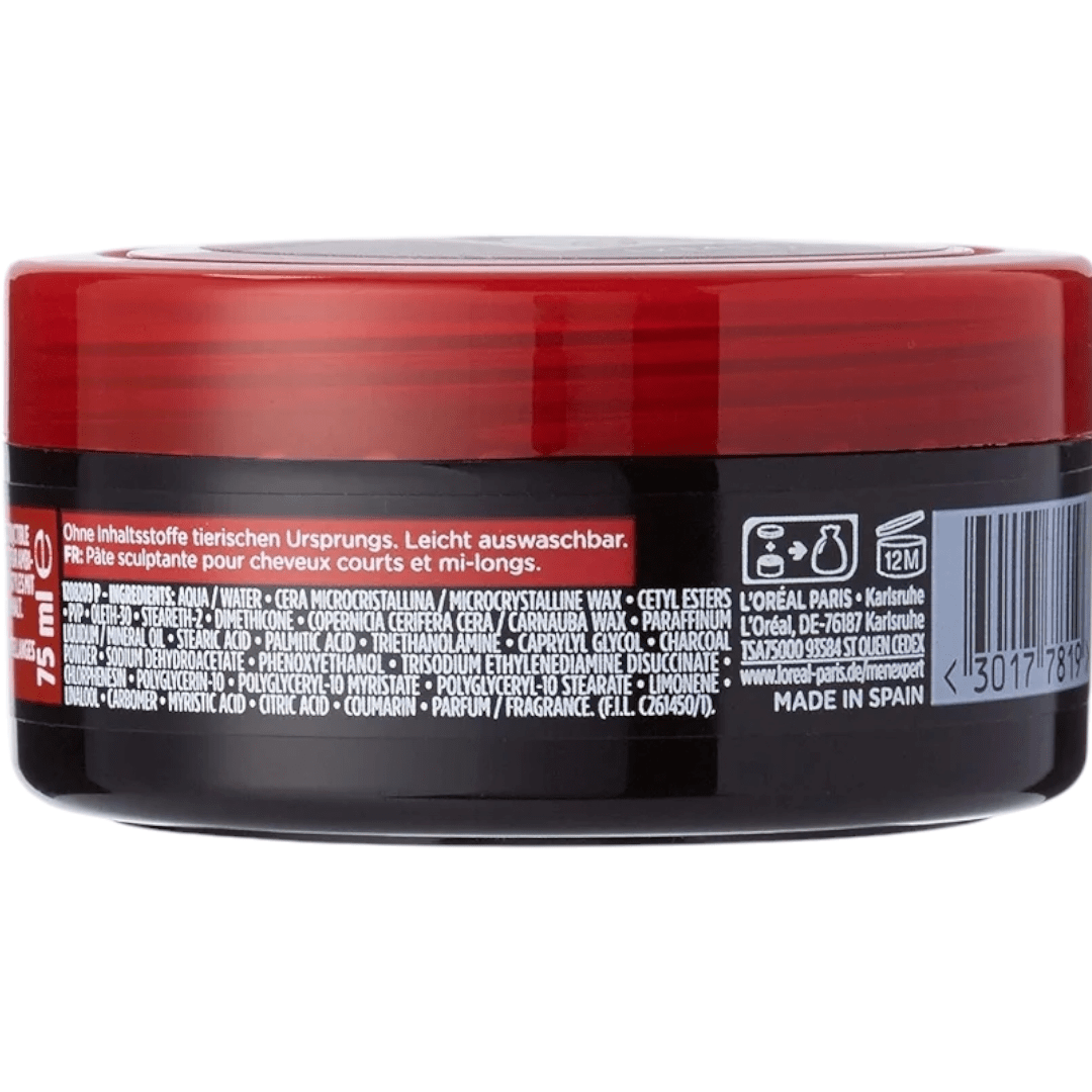 L'Oreal Paris Men Expert Extreme Fix Indestructible Fixing Hair Paste, Ultra Strong Hold, 75ml - Infinite Beauty