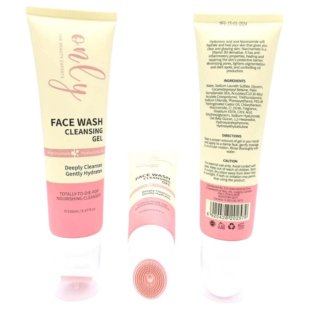 Only Beauty - Experts Niacinamide & Hyaluronic Face Wash Cleansing Gel 150ml - Infinite Beauty