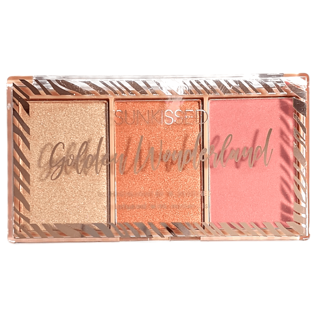Sunkissed Golden Wonderland Blush And Highlighter Palette - Infinite Beauty
