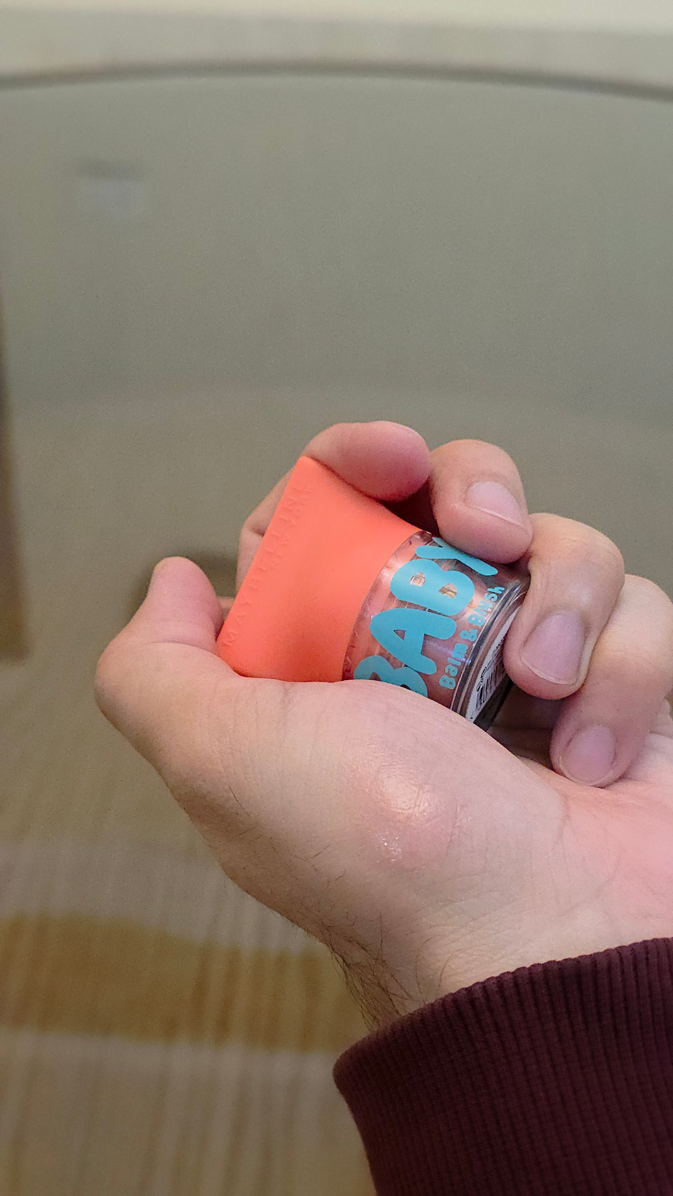 Maybelline Baby Lips Balm and Blush collection showing 01 Innocent peach