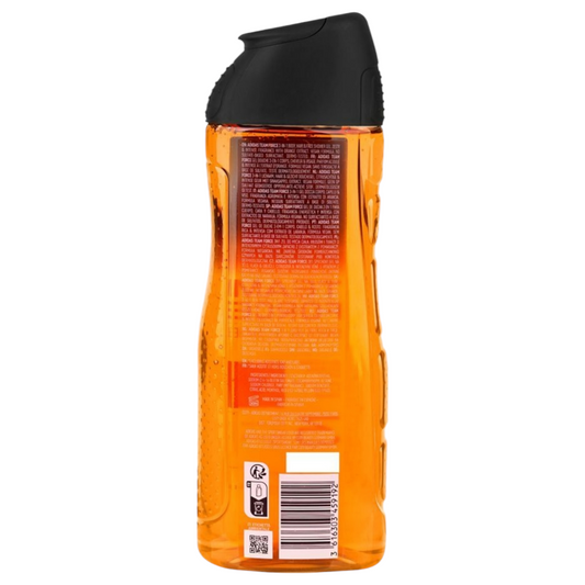 Adidas Team Force Zesty & Intense 3 in 1 Face, Hair & Body Shower Gel, 400ml