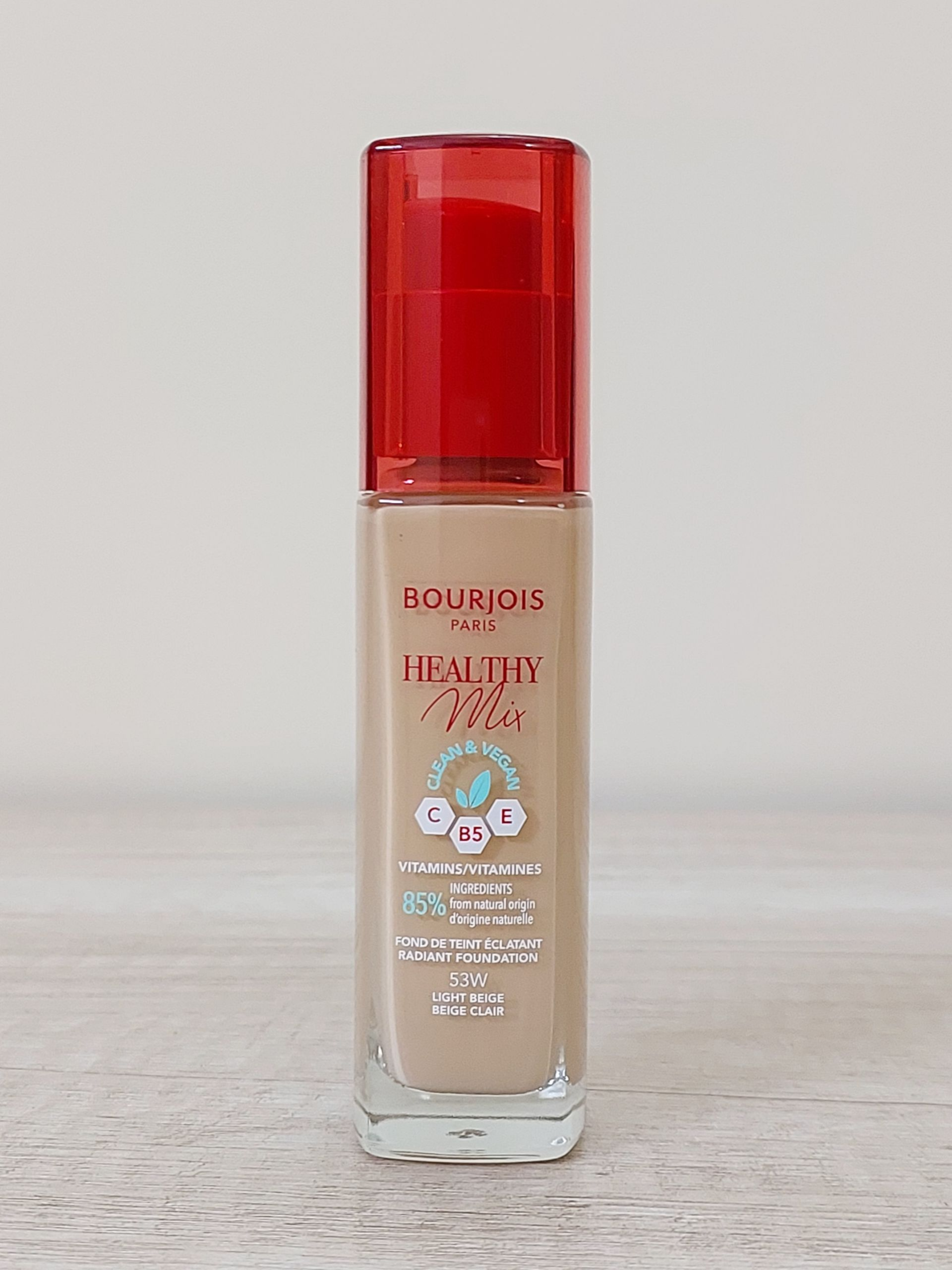 Bourjois Healthy Mix Clean & Vegan Foundation 53W Light Beige