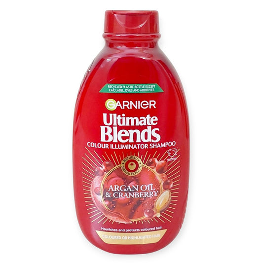 Garnier Ultimate Blends Argan Oil & Cranberry Colour Illuminator Shampoo.