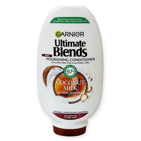 Garnier Ultimate Blends Coconut Milk & Macadamia Nourishing Conditioner.