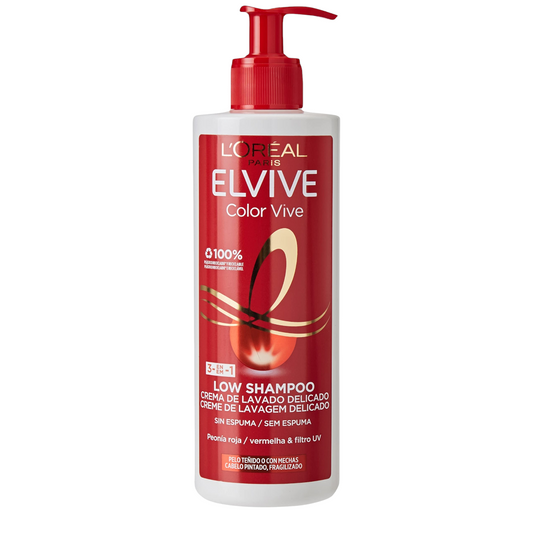 L'Oréal Paris Elvive Color Vive Low Shampoo, Foam and Sulphate Free, 400ml