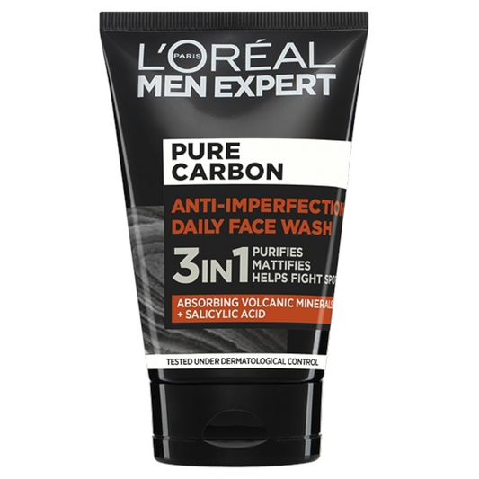 L'Oreal Paris Expert Pure Carbon Anti-Imperfection 3in1 Daily Face Wash 100ml