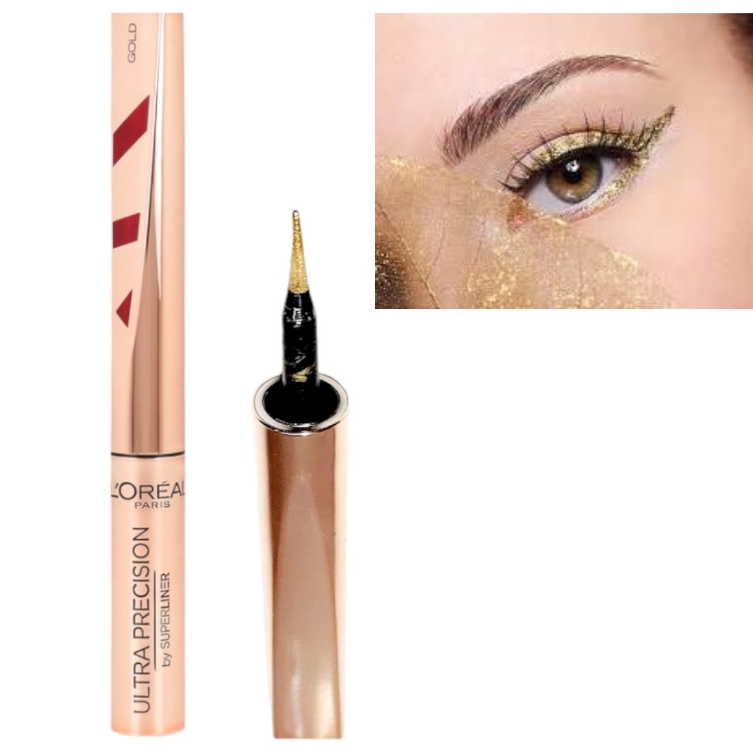 L'Oreal SuperLiner Ultra Precision Merry Metals Eyeliner - 03 Gold