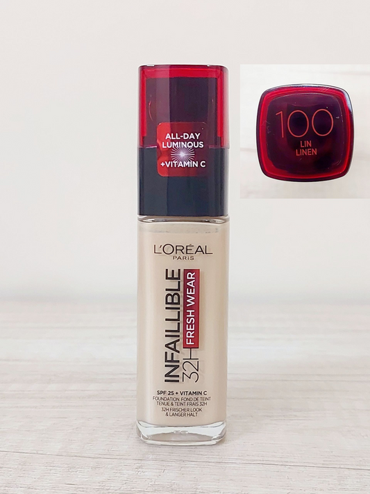 L'Oreal Paris Infallible- 32H Fresh Wear Foundation 100 Linen