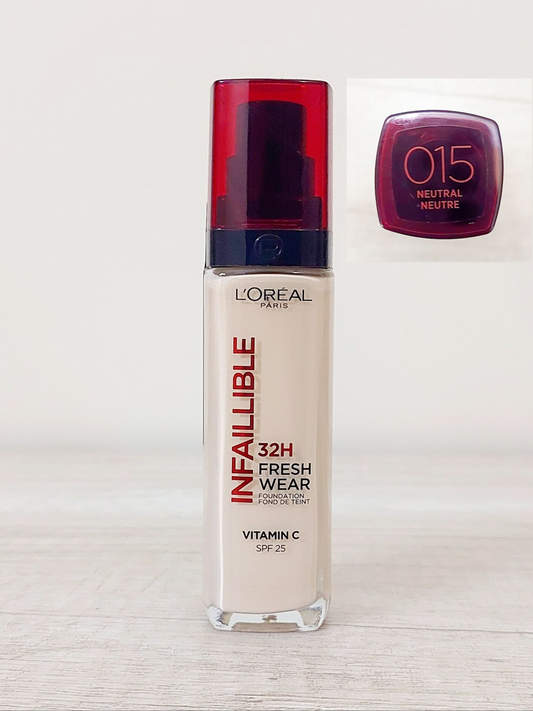 L'Oreal Paris Infallible- 32H Fresh Wear Foundation 15 Neutral