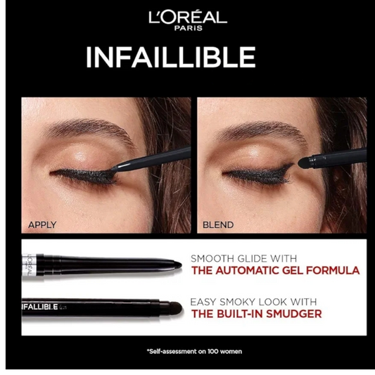 L'Oreal Paris Infallible Stylo Waterproof Eyeliner, 301 Night Day Black