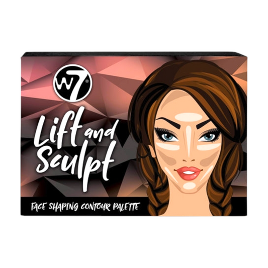 W7 Lift & Sculpt Cream Contour Kit - Concealing, Highlighting & Contouring Makeup Palette