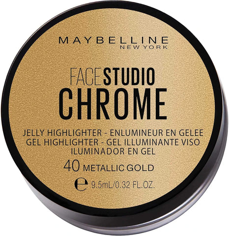 Maybelline Face Studio Chrome Jelly Highligter 40 Metallic Gold