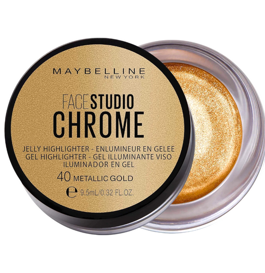 Maybelline Face Studio Chrome Jelly Highligter 40 Metallic Gold
