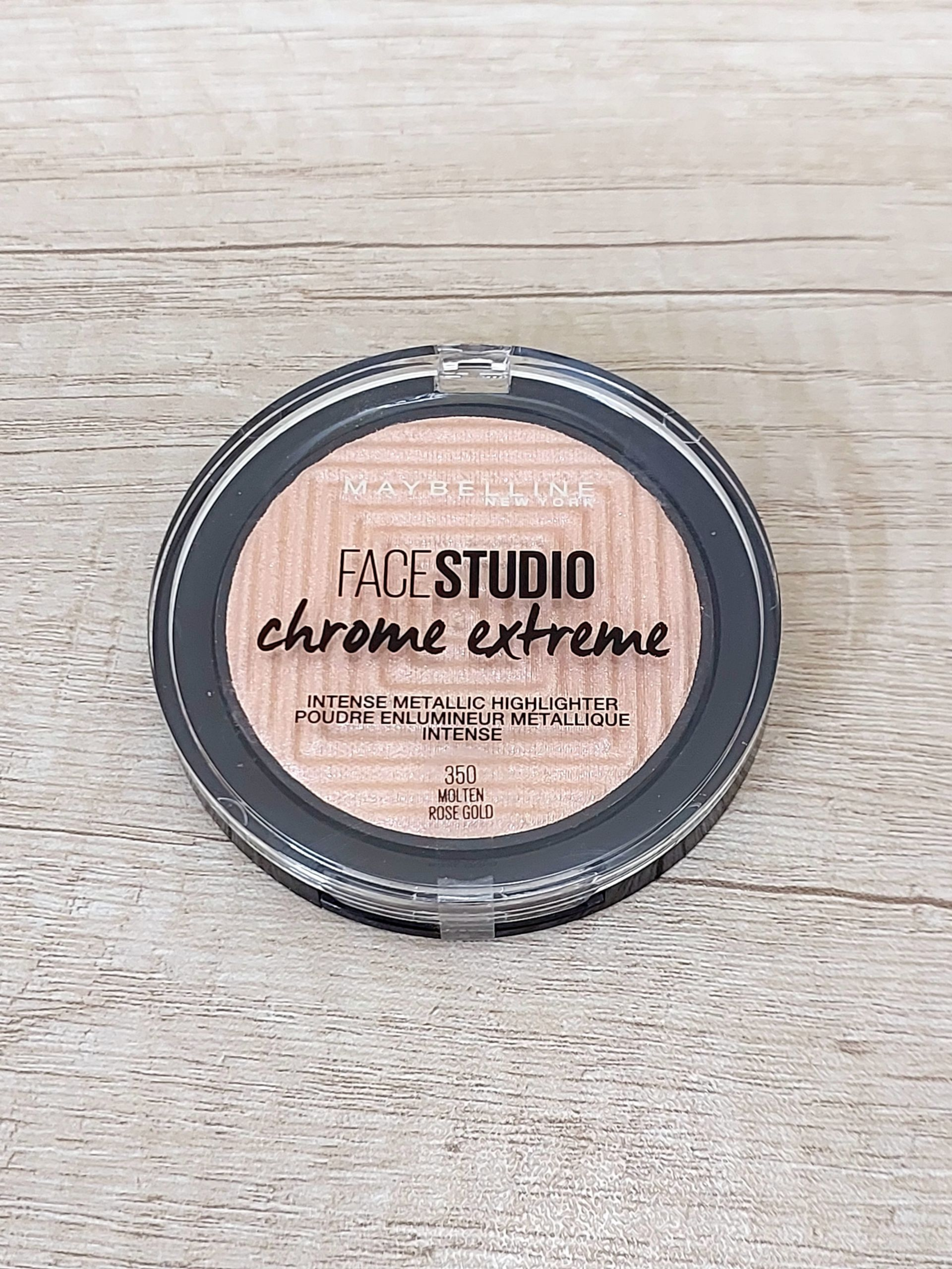 Maybelline Face Studio Chrome Extreme Highlighter 350 Molten Rose Gold