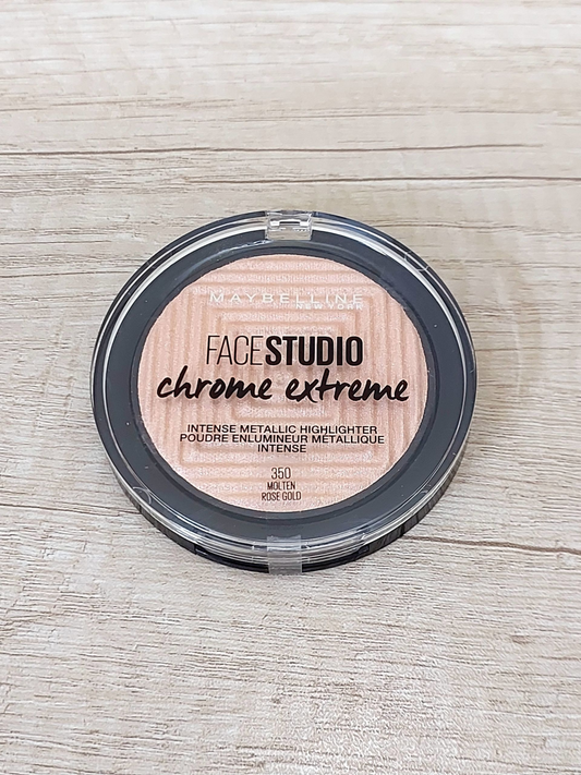 Maybelline Face Studio Chrome Extreme Highlighter 350 Molten Rose Gold