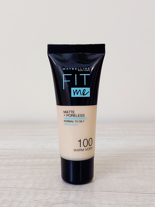 Maybelline Fit Me Foundation Matte & Poreless 100 Warm Ivory