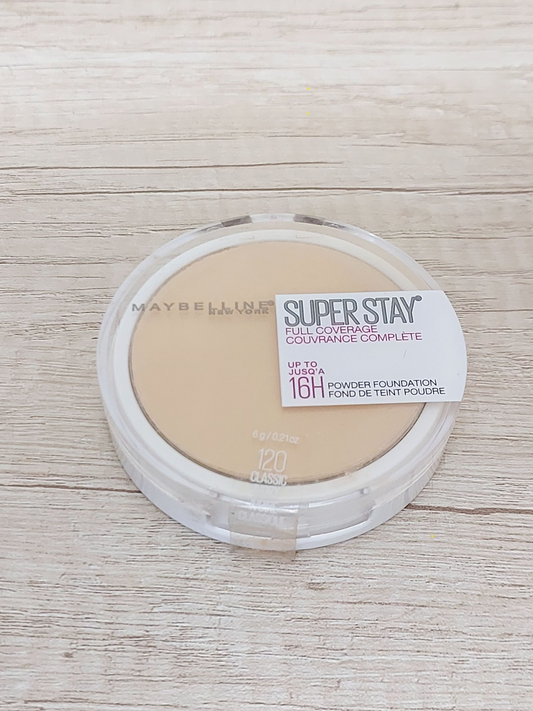 Maybelline SuperStay 16H Full Coverage Face Powder -120 Classic Ivory