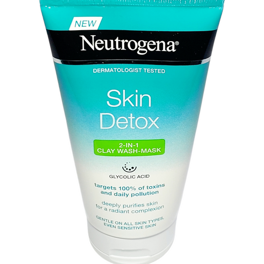 Neutrogena Skin Detox Clarifying Clay Wash Mask, All Skin Types, 150ml