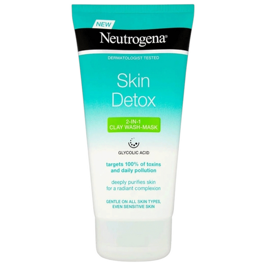 Neutrogena Skin Detox Clarifying Clay Wash Mask, All Skin Types, 150ml
