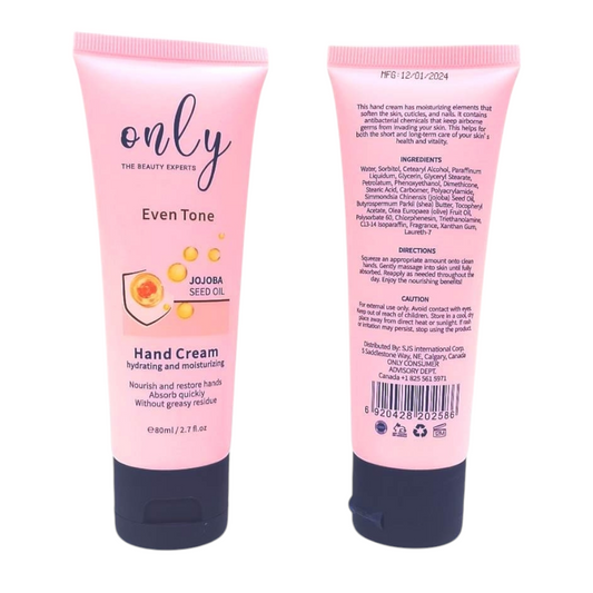 Only Here Only Beauty-Experts Even Tone Jojoba Hand Cream 80ml