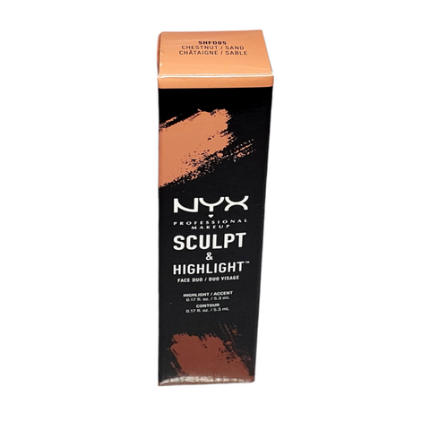 Nyx Professional Makeup Sculpt & Highlight Face Duo Stick - 05 Chestnut/Sand
