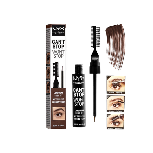 NYX Professional
CAN'T STOP WON'T
STOP EYEBROW
TINT-Brunette